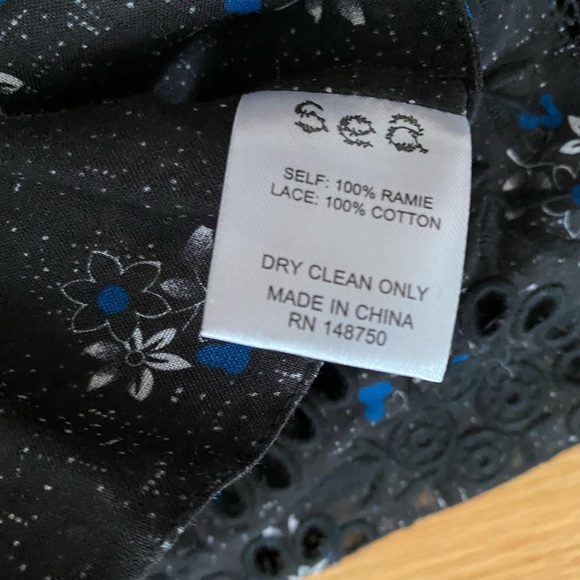 NWT Authentic Sea Ditsy Mix Removable Collar Cashmere Sweater in Black (Size XS) - Picture 5 of 11